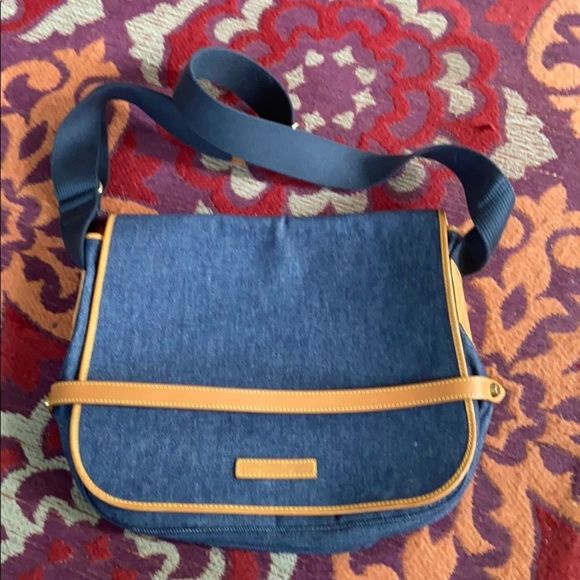 Dooney & Bourke Handbags - Dooney & Bourke denim and leather cross body NWOT